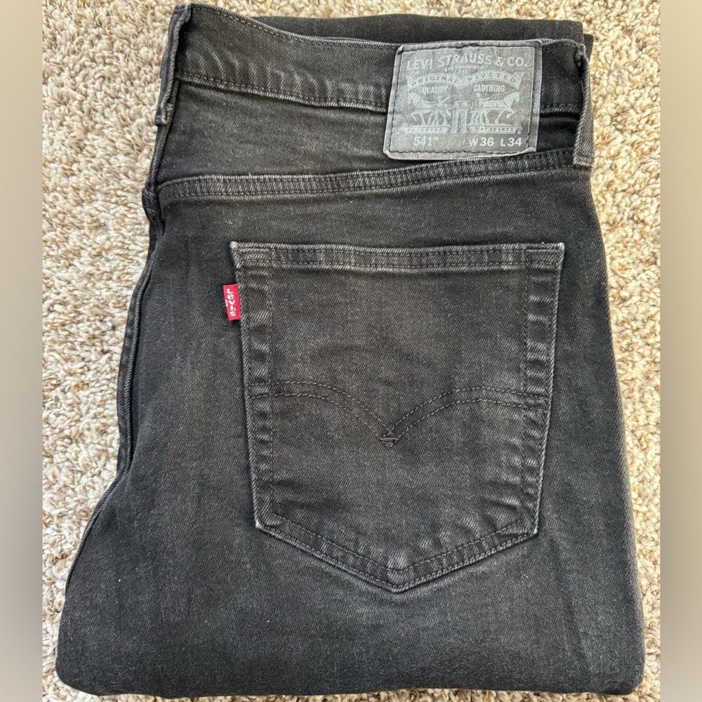 Levi's Men's 541 Athletic Taper Black Jeans